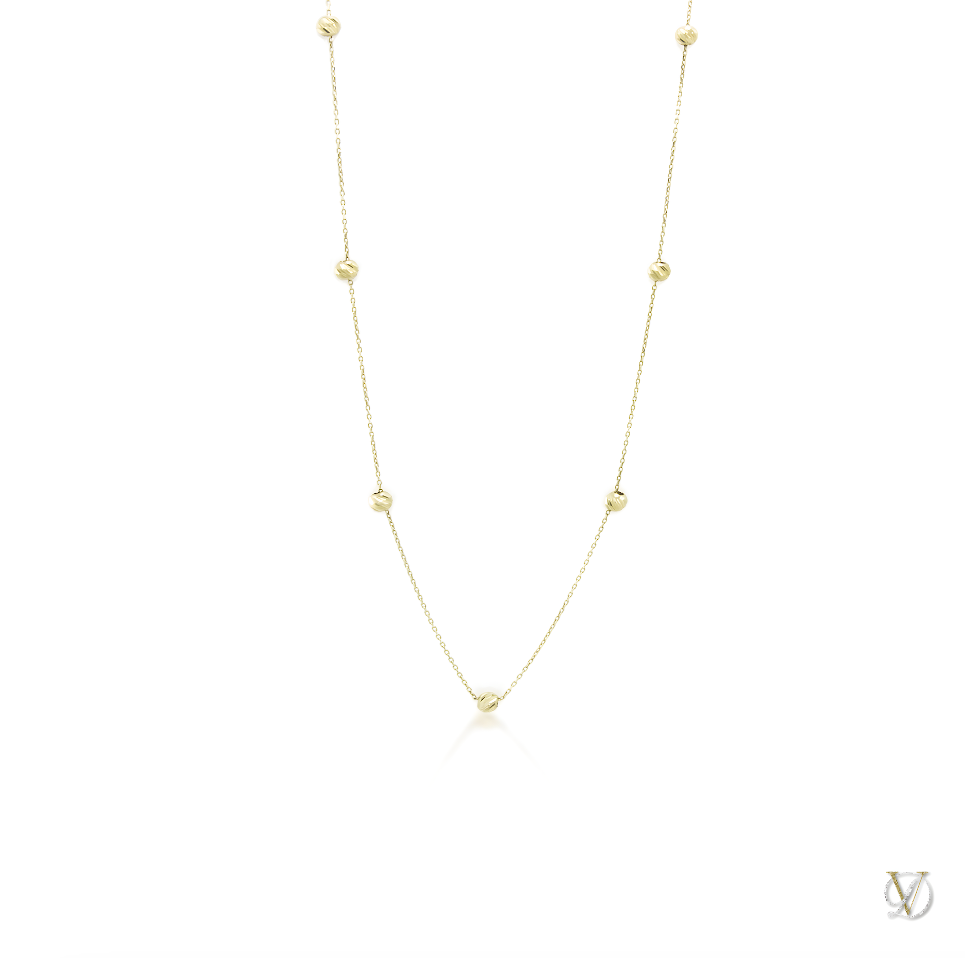 Your Golden Moments: Classic Station Necklace in 14k Solid Gold