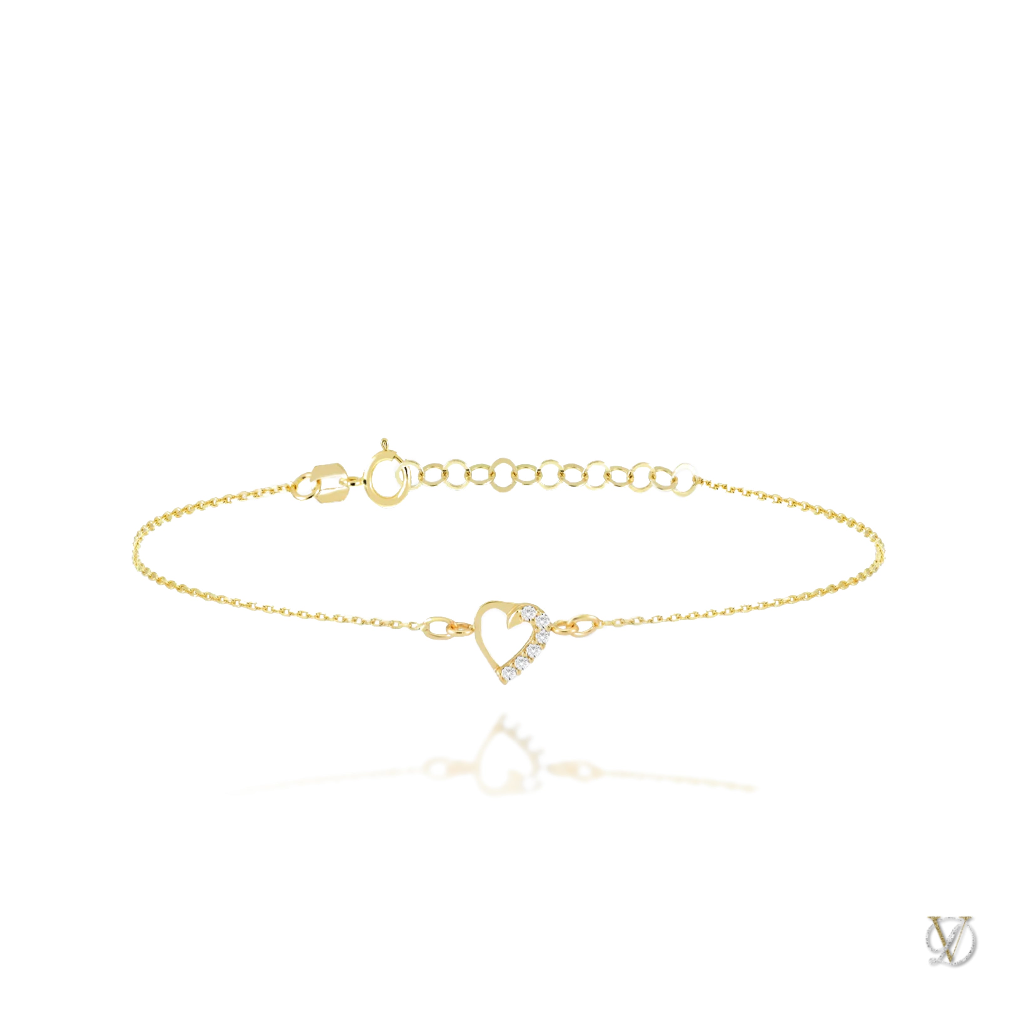 Mini heart bracelet on sale