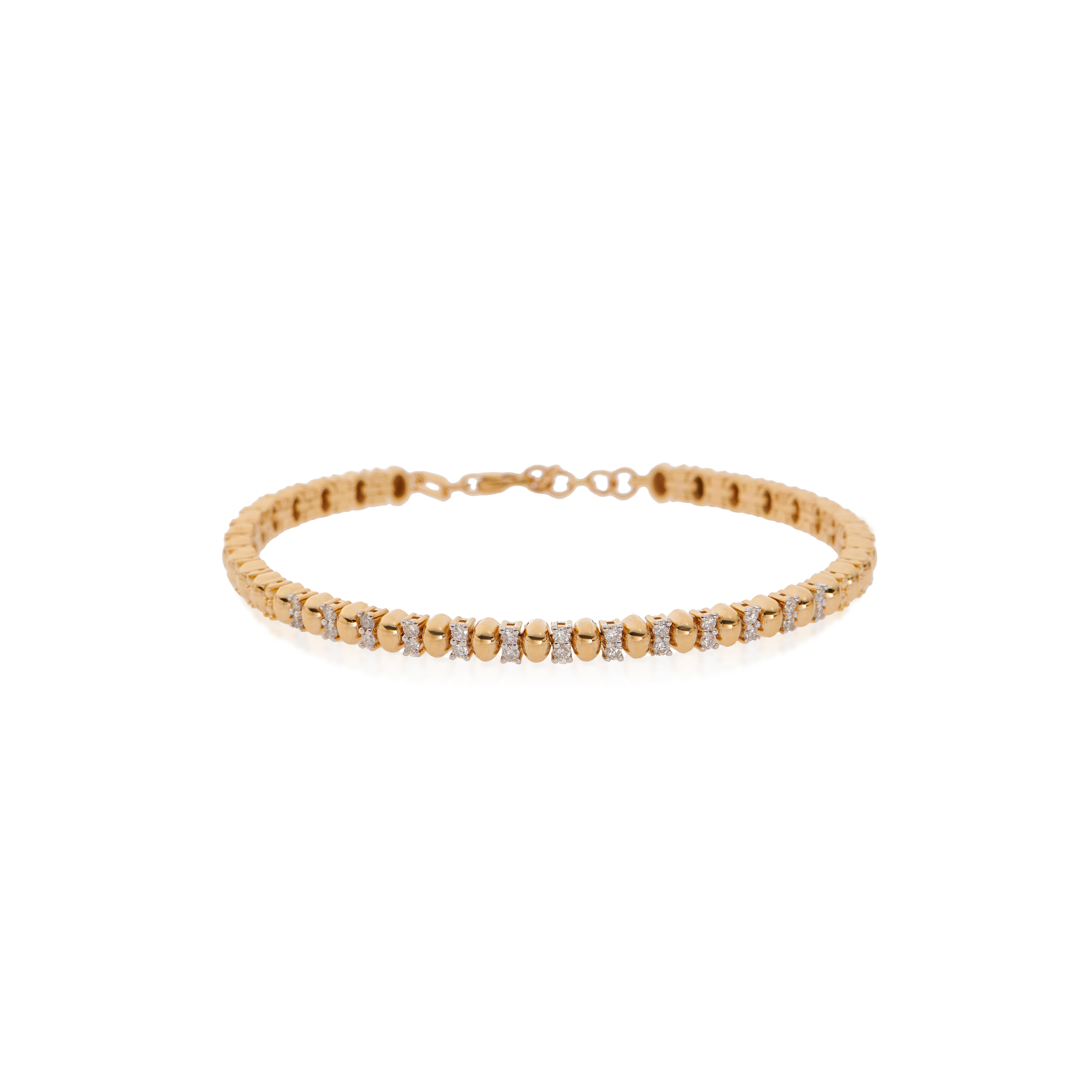 DazzleLink in 18k Solid Gold with Diamonds – Vega by Deniz